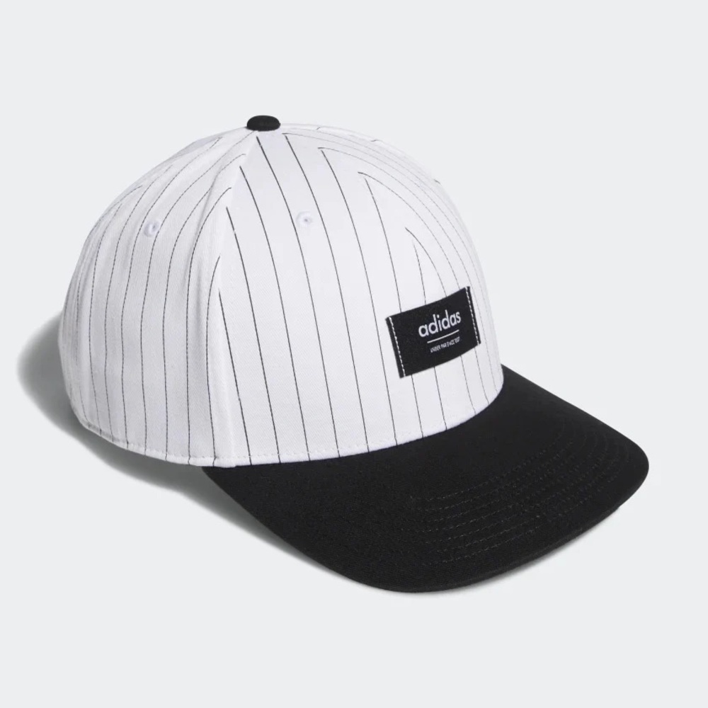 Adidas Classic Black and White Pinstripe Hat